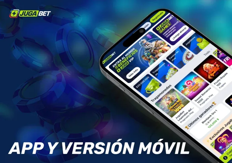 Login de JugaBet desde la web móvil y la aplicación Android