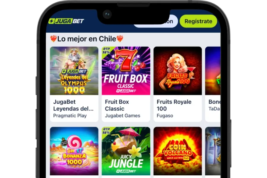 Catálogo de tragamonedas de JugaBet ordenado por proveedor